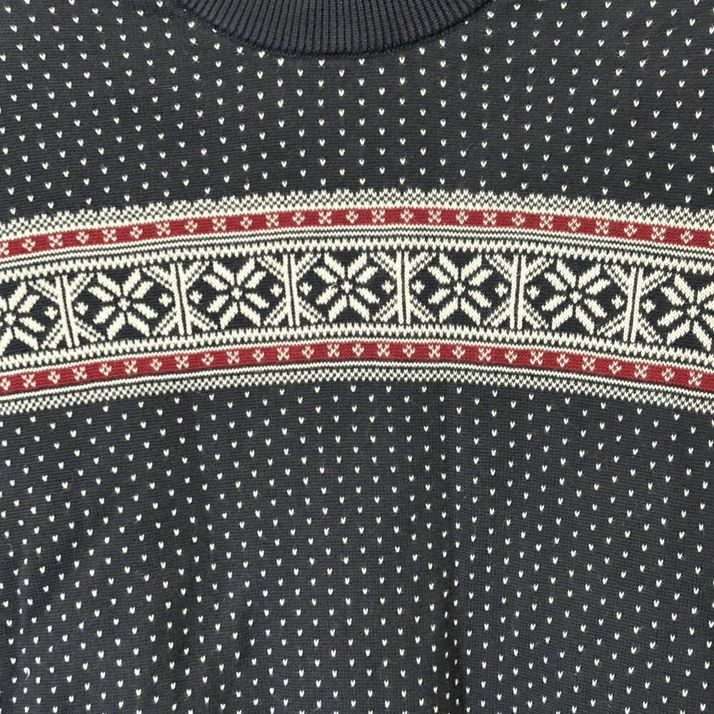 Tommy Hilfiger Boys Fair Isle Sweater Large 12-14 Cotton Holiday Preppy Classic - Picture 3 of 8